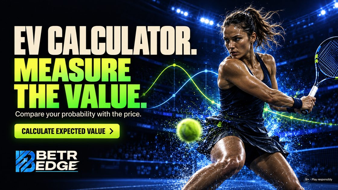 Expected value (EV) calculator — Work out what a bet is worth on average: from your own probability, or from a sharp book's line with the margin stripped out.